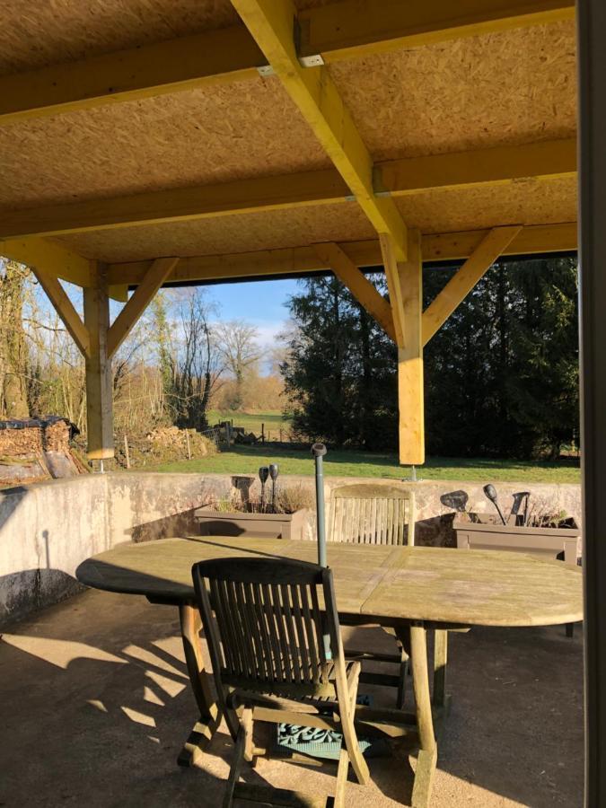 Le Logis Du Gast Chambre Verte Le Gast Esterno foto